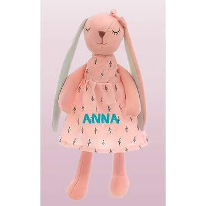 Personalized rabbit plush toy