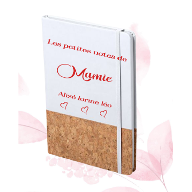 Carnet personnalisable "Les petites notes de mamie"