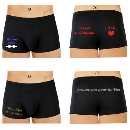 Les Boxers personnalisés (voir modèles)