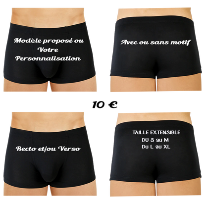 Les Boxers personnalisés (voir modèles)