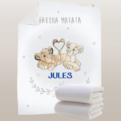 Couverture  "Roi lion" personnalisable