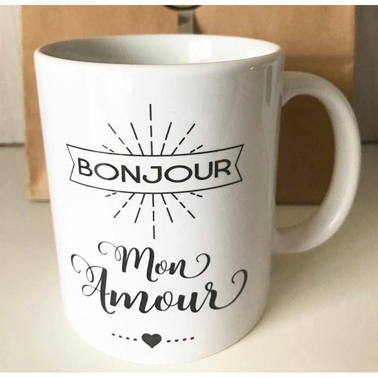 Mug "BONJOUR mon Amour"