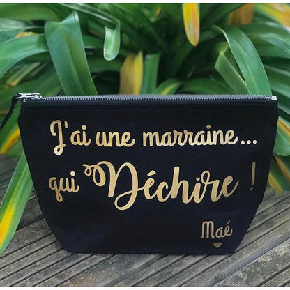 Pochette à soufflet "J'ai une Marraine qui déchire"