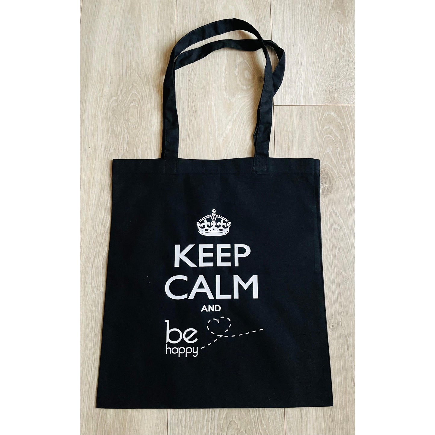 Tote bag "KEEP CALM AND BE HAPPY"