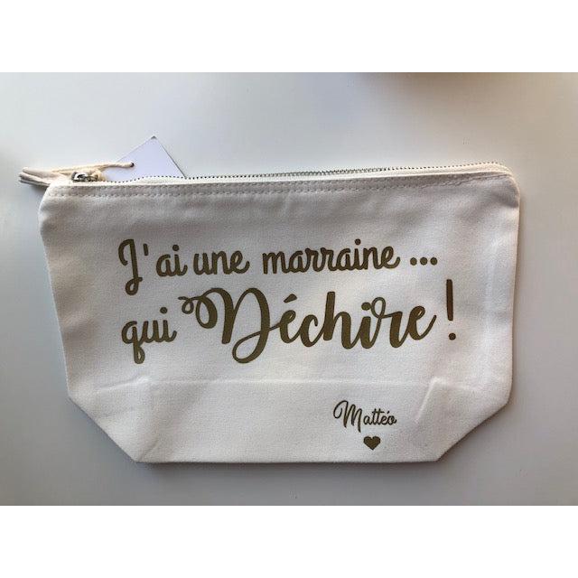 Pochette à soufflet "J'ai une Marraine qui déchire"