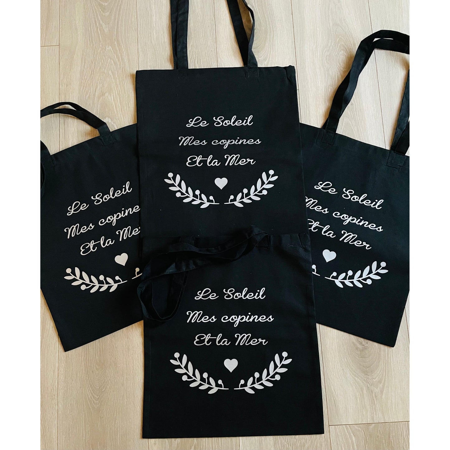 Tote Bag "Le soleil Mes copines et la Mer"