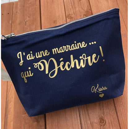 Pochette à soufflet "J'ai une Marraine qui déchire"