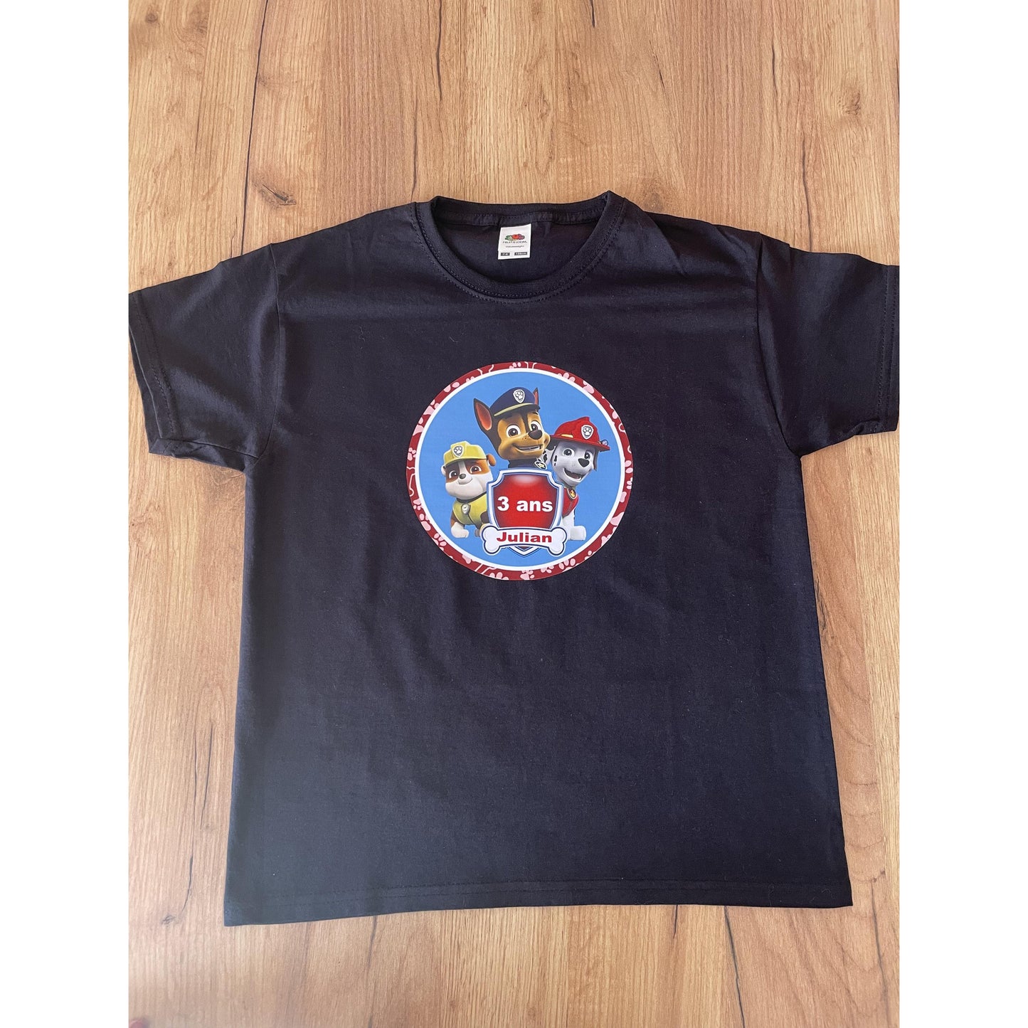 Tee-shirt Enfant/Ado Anniversaire "pat patrouille"