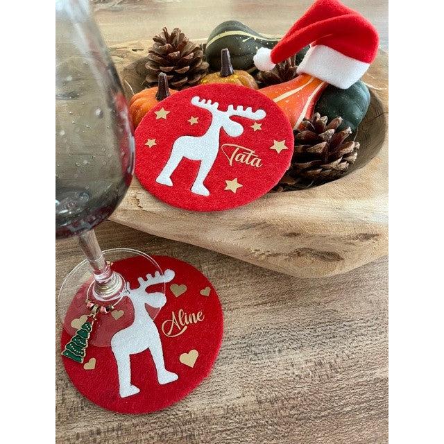 3 Sous verres de noël personnalisés