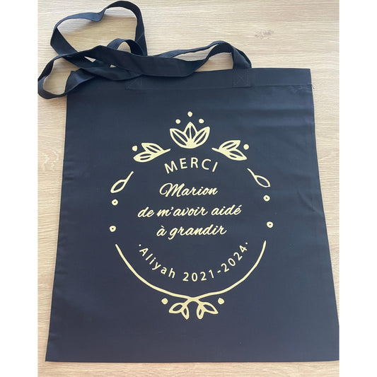 Tote Bag "merci de m'avoir aidé à grandir"