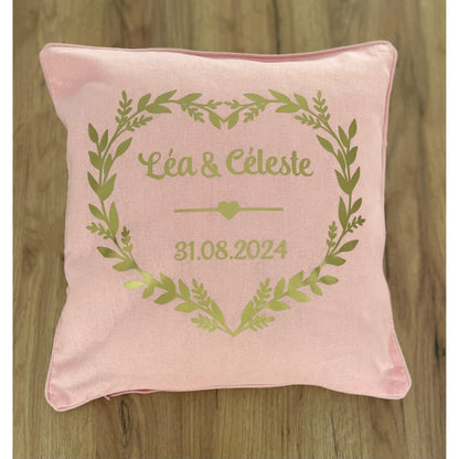 Coussin Mariage "Couronne coeur"