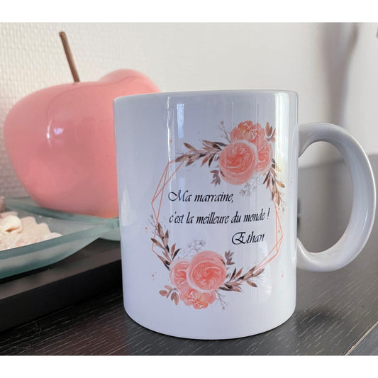 Mug  "Ma marraine c'est la meilleure du monde!"