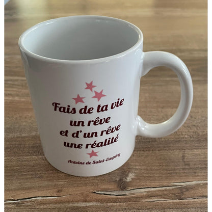 Mug "Citation d'Antoine de St Exupéry"