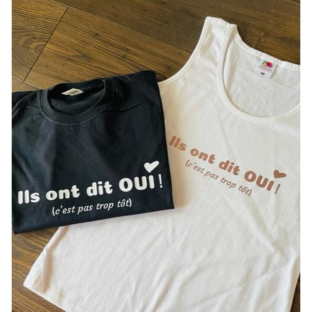 Tee-shirt Tout Petit "Ils ont dit OUI! (c'est pas trop tôt)"