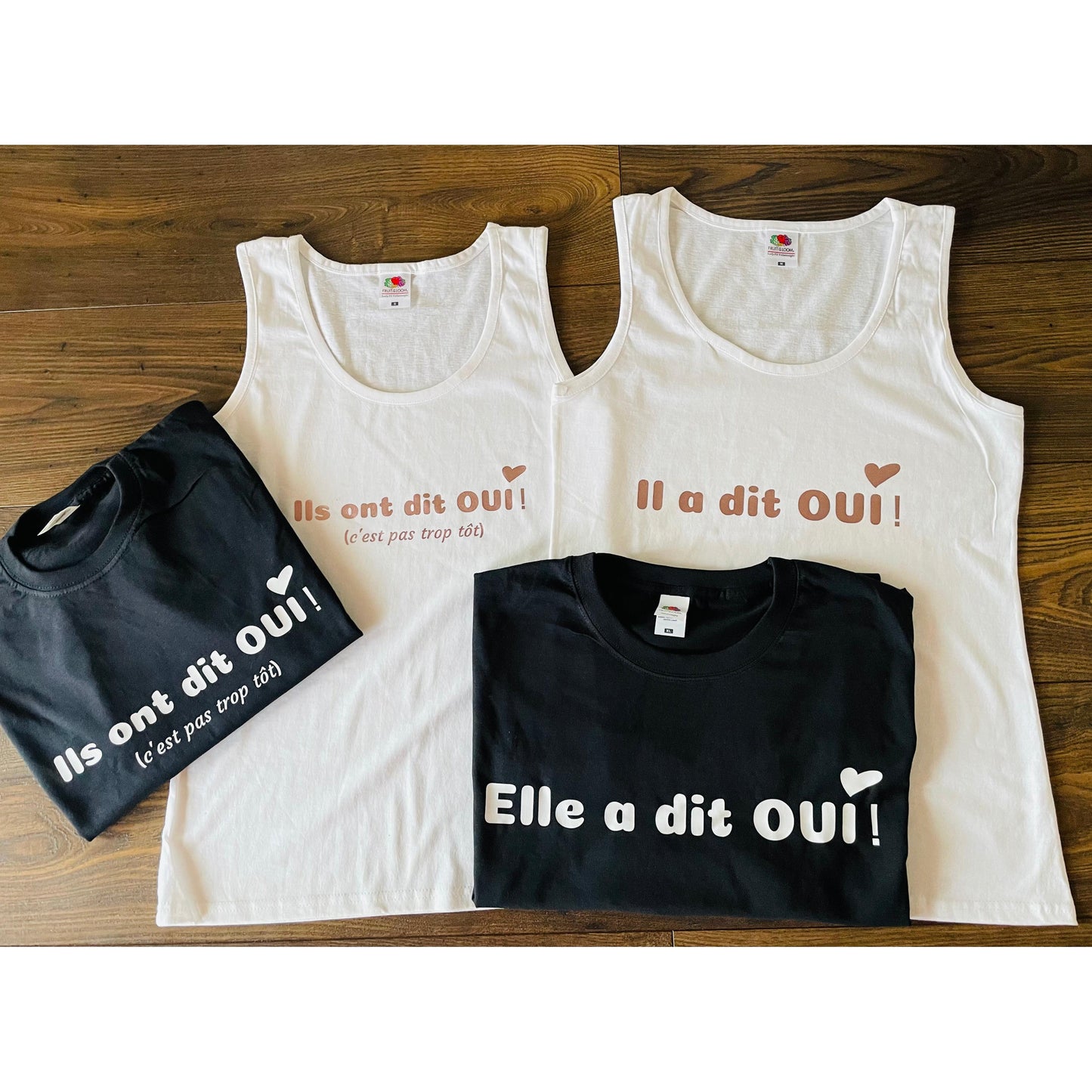 Tee-shirt Tout Petit "Ils ont dit OUI! (c'est pas trop tôt)"