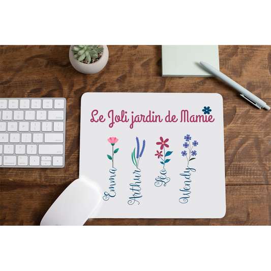 Tapis de souris "Le joli jardin de Mamie"