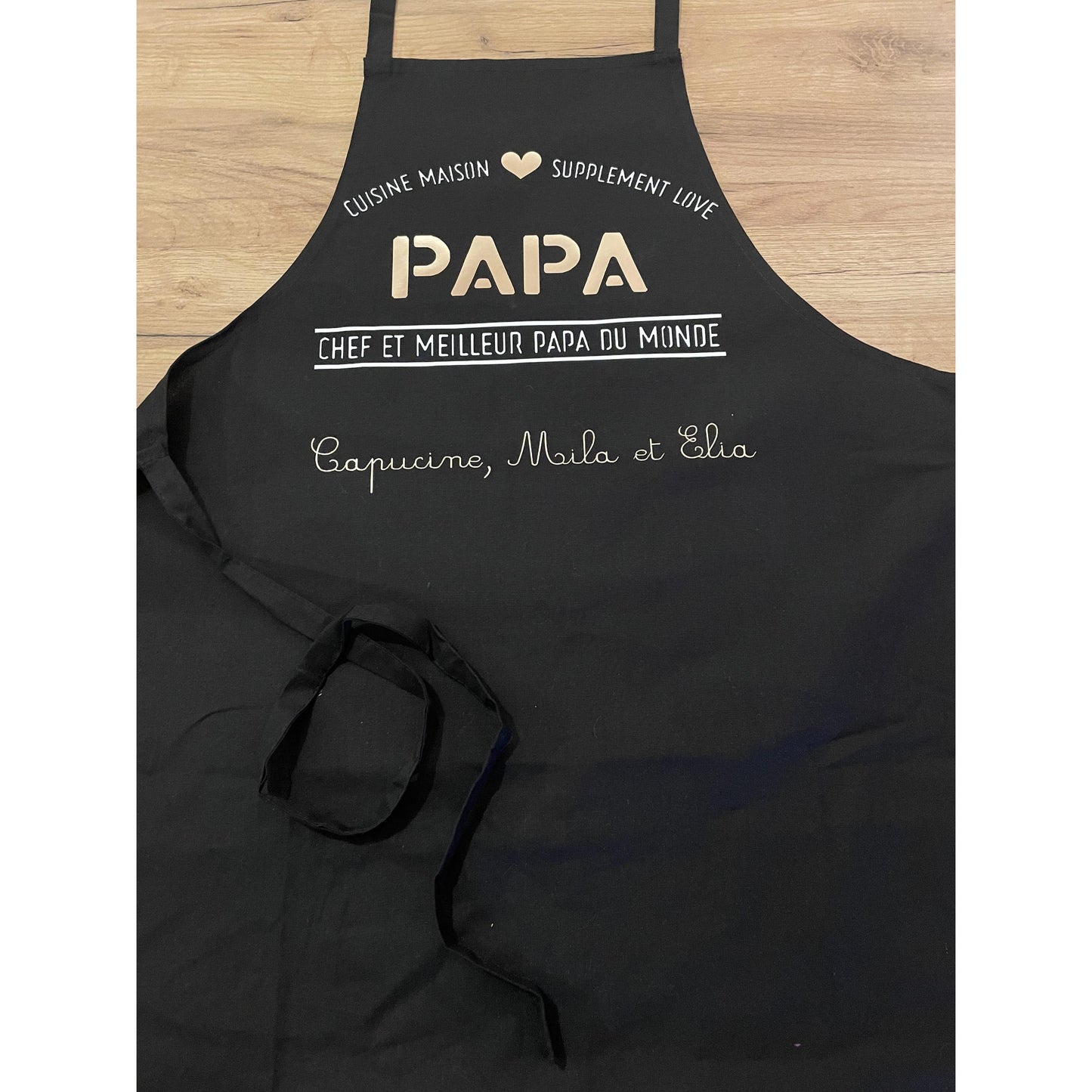 Tablier de cuisine "Chef et Meilleur Papa"