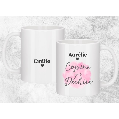 Mug "Copine qui déchire"