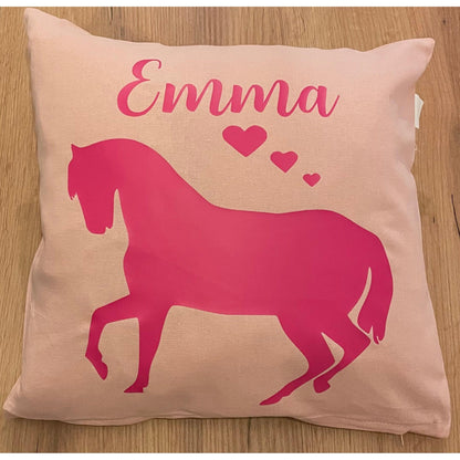 Coussin  "Cheval" et Prénom