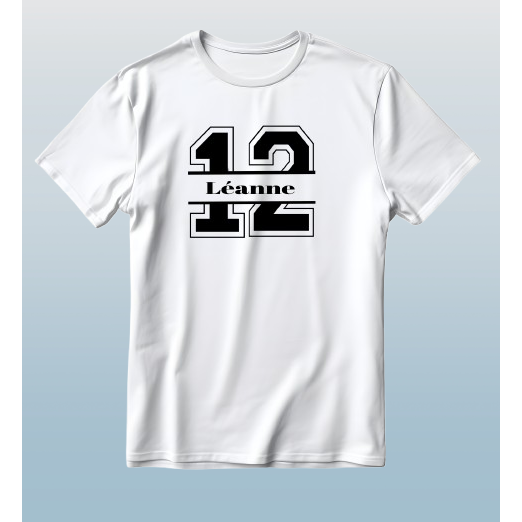 Tee-shirt Enfant/Ado Anniversaire "Chiffre"