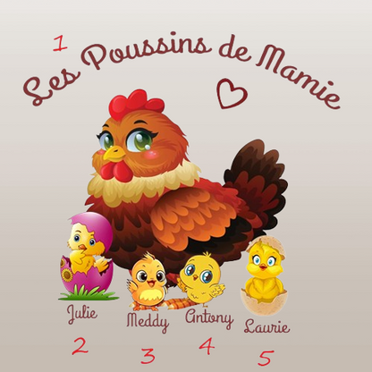 Mug "Poule" à personnaliser