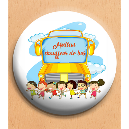 Badge "Meilleur chauffeur de bus"