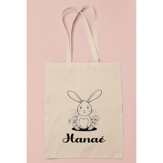 Tote Bag "Pâques" avec prénom