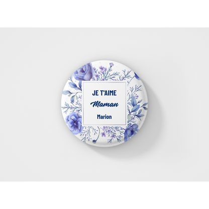 Badge  "Je t'aime maman"