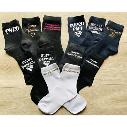 Chaussettes Mixtes Adultes Personnalisables