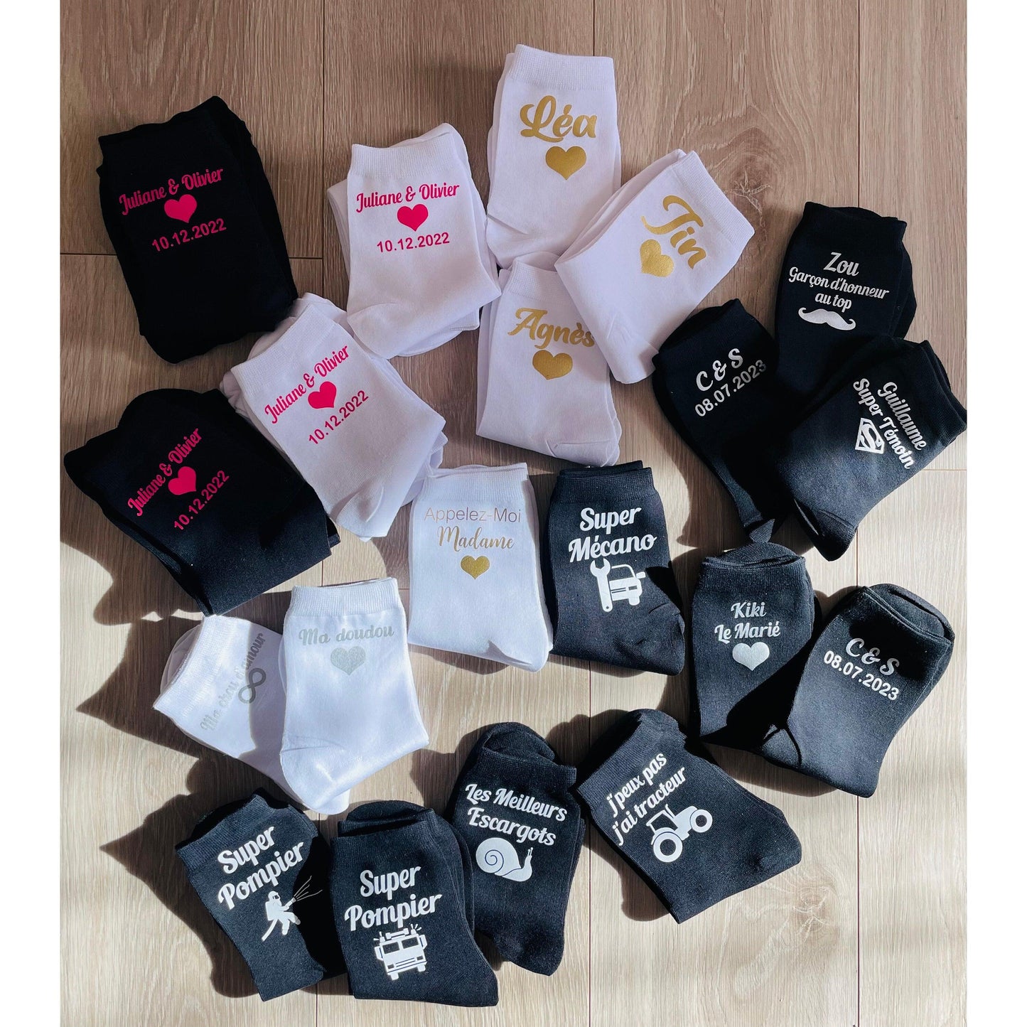 Chaussettes Mixtes Adultes Personnalisables