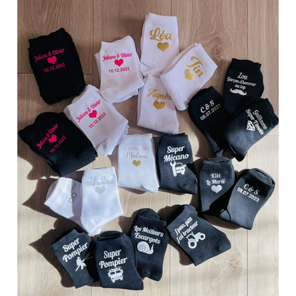 Chaussettes Mixtes Adultes Personnalisables