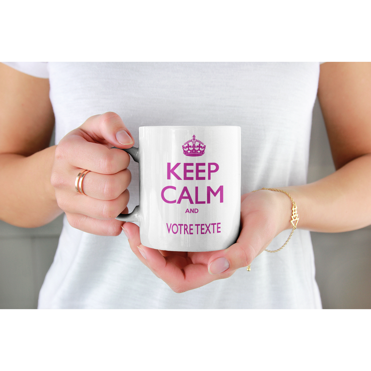 Mug "KEEP CALM AND (VOTRE TEXTE)"