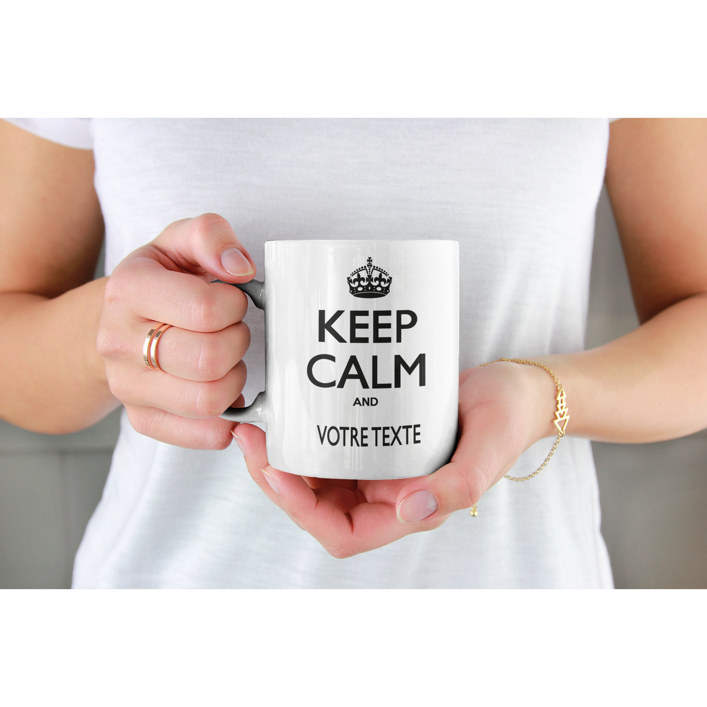 Mug "KEEP CALM AND (VOTRE TEXTE)"