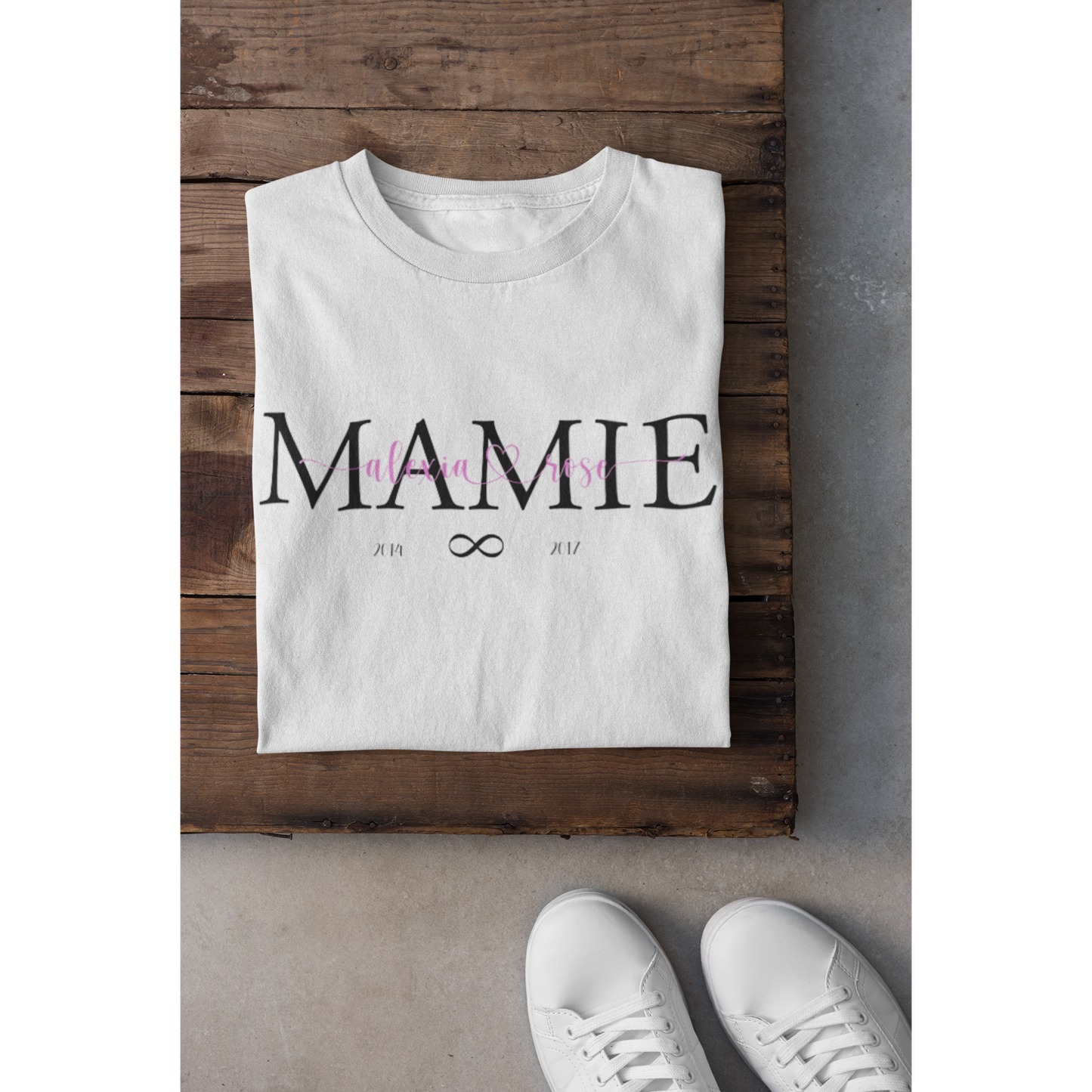 Tee-shirts personnalisés Maman, mamie, marraine… (voir modèles)