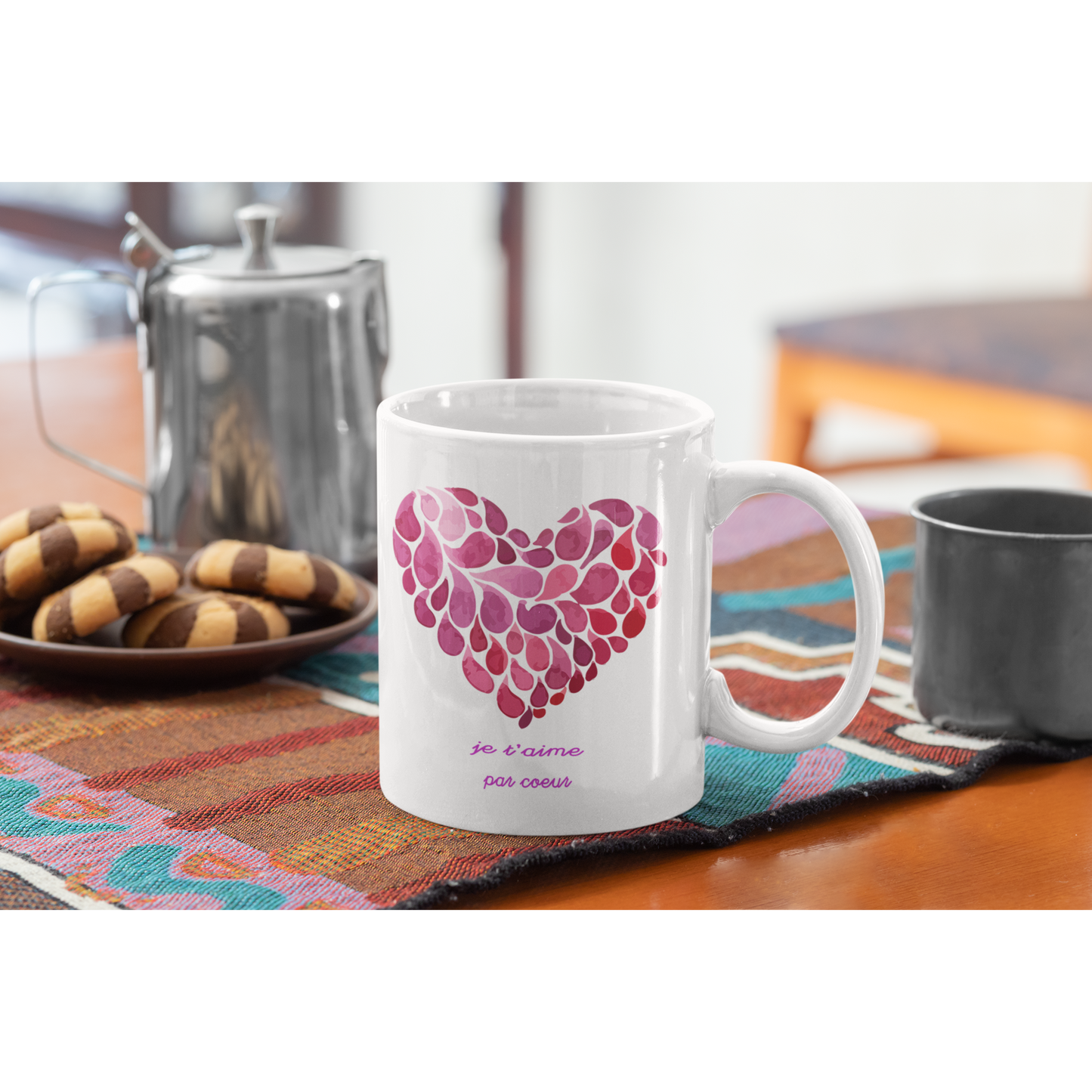 Mug " Je t'aime par coeur"