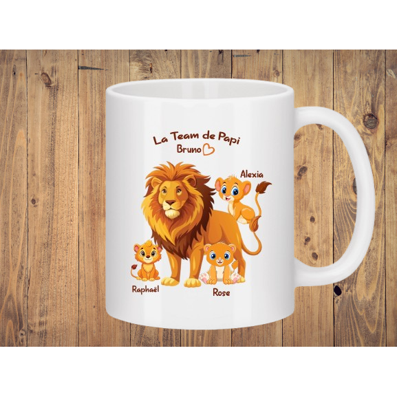 Mug "Lion" à personnaliser