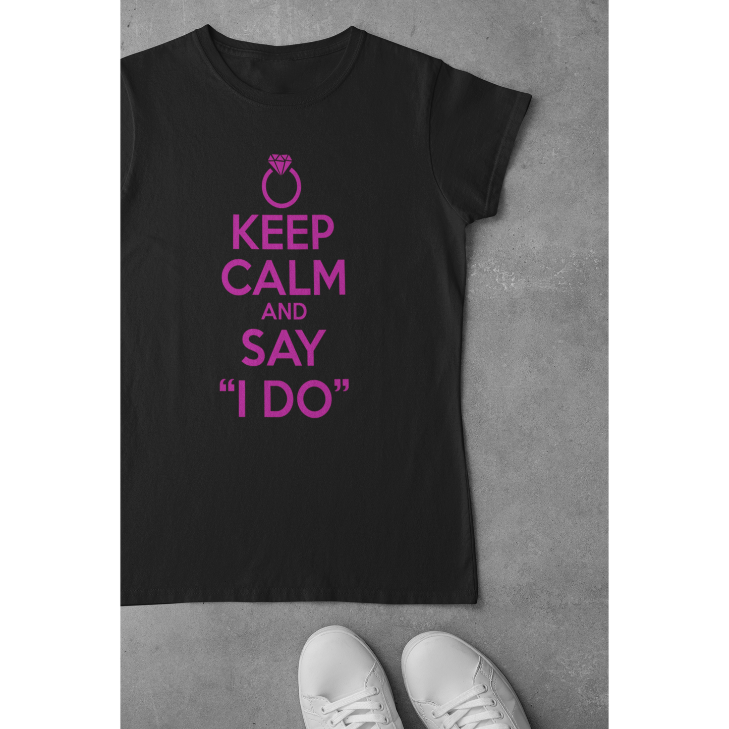 Tee-shirt "KEEP CALM AND SAY I DO"