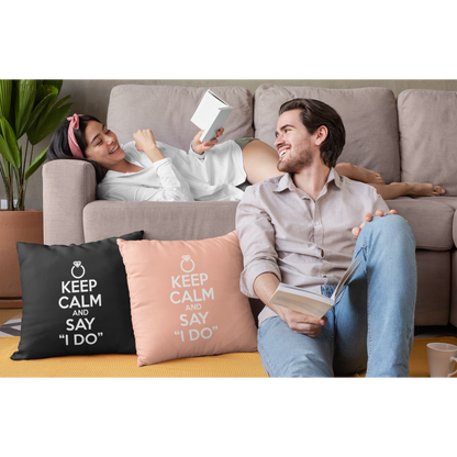 Coussin "KEEP CALM AND SAY I DO"