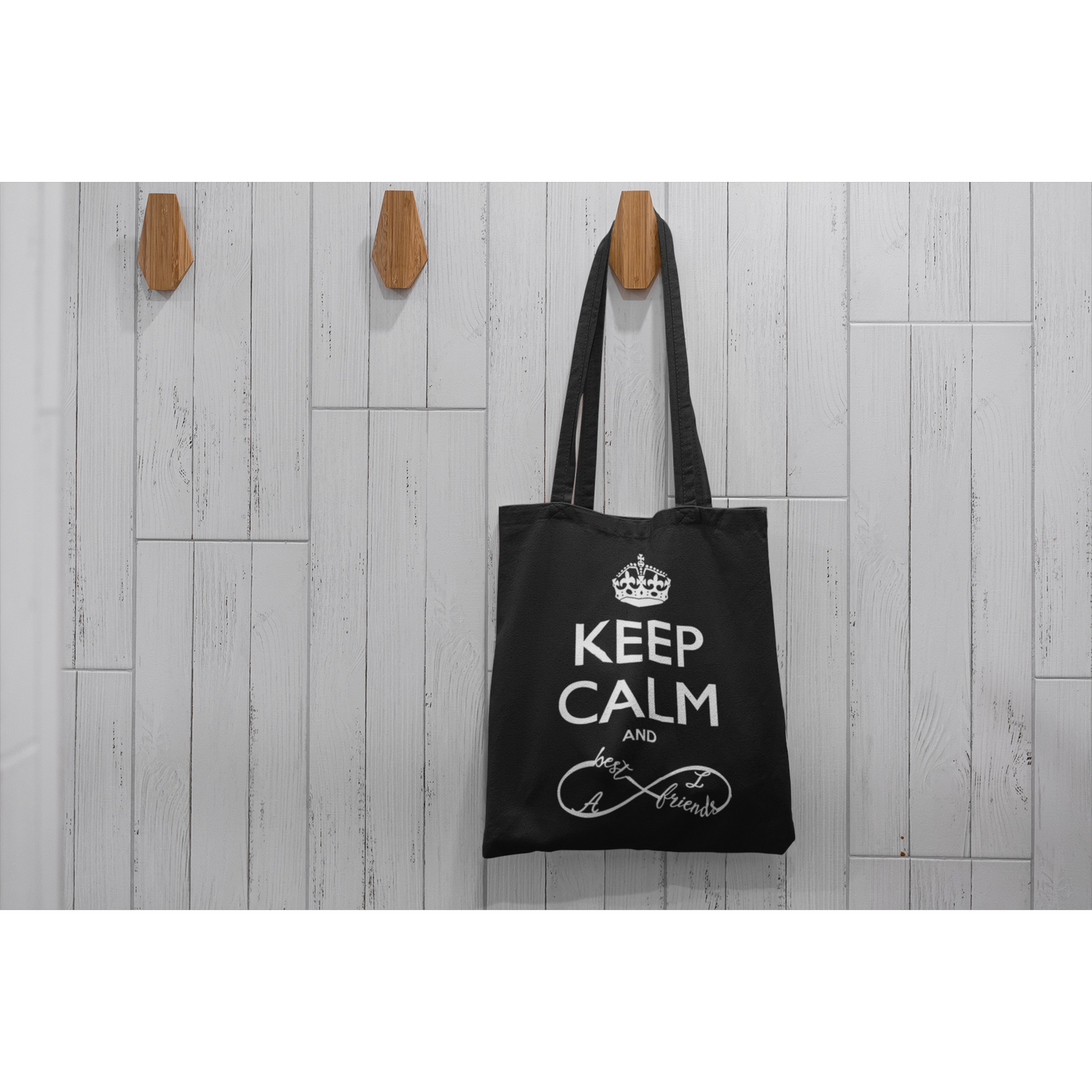 Tote bag "KEEP CALM AND BEST FRIENDS"