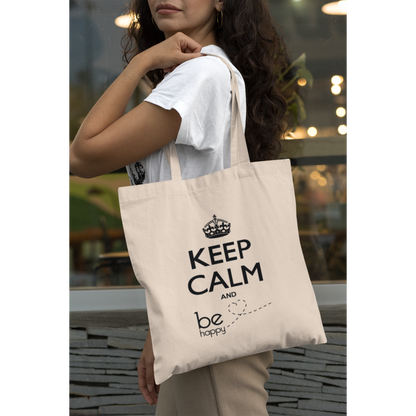 Tote bag "KEEP CALM AND BE HAPPY"