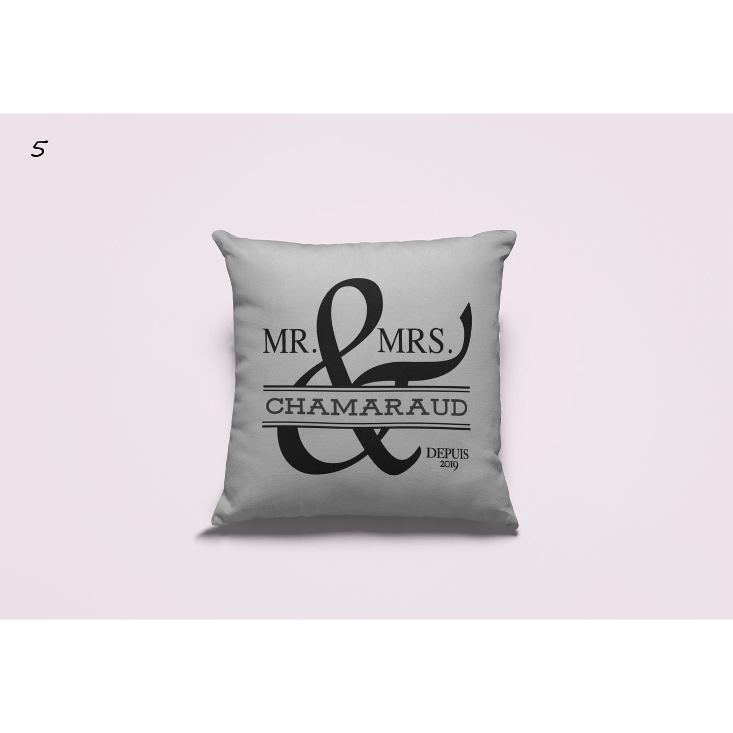 Coussin Mariage "Mr & Mrs"