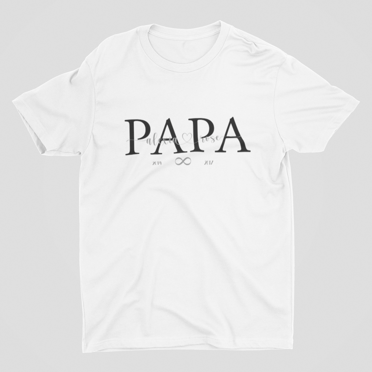 Tee-shirts homme personnalisés Papa, Papi, Parrain… (voir modèles)