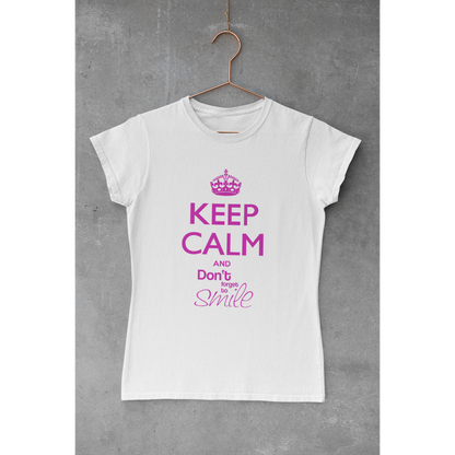 Tee-shirt "KEEP CALM AND DON'T FORGET TO SMILE"