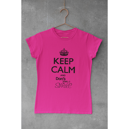 Tee-shirt "KEEP CALM AND DON'T FORGET TO SMILE"