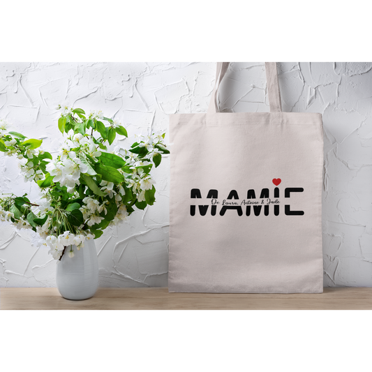 Tote Bag Mamie avec prénom(s)