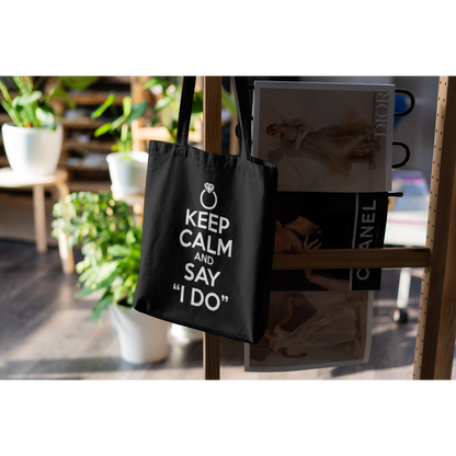 Tote bag "KEEP CALM AND SAY I DO"