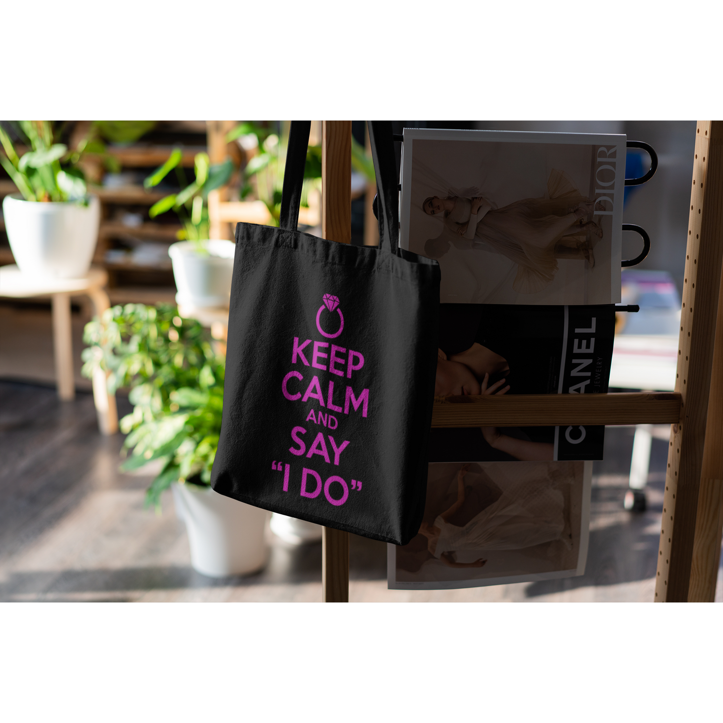 Tote bag "KEEP CALM AND SAY I DO"