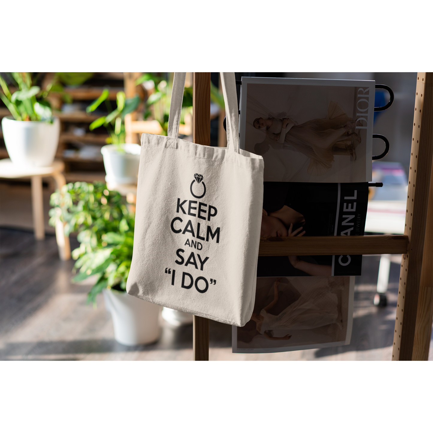 Tote bag "KEEP CALM AND SAY I DO"