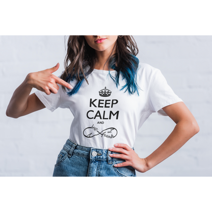 Tee-shirt "KEEP CALM AND BEST FRIENDS"