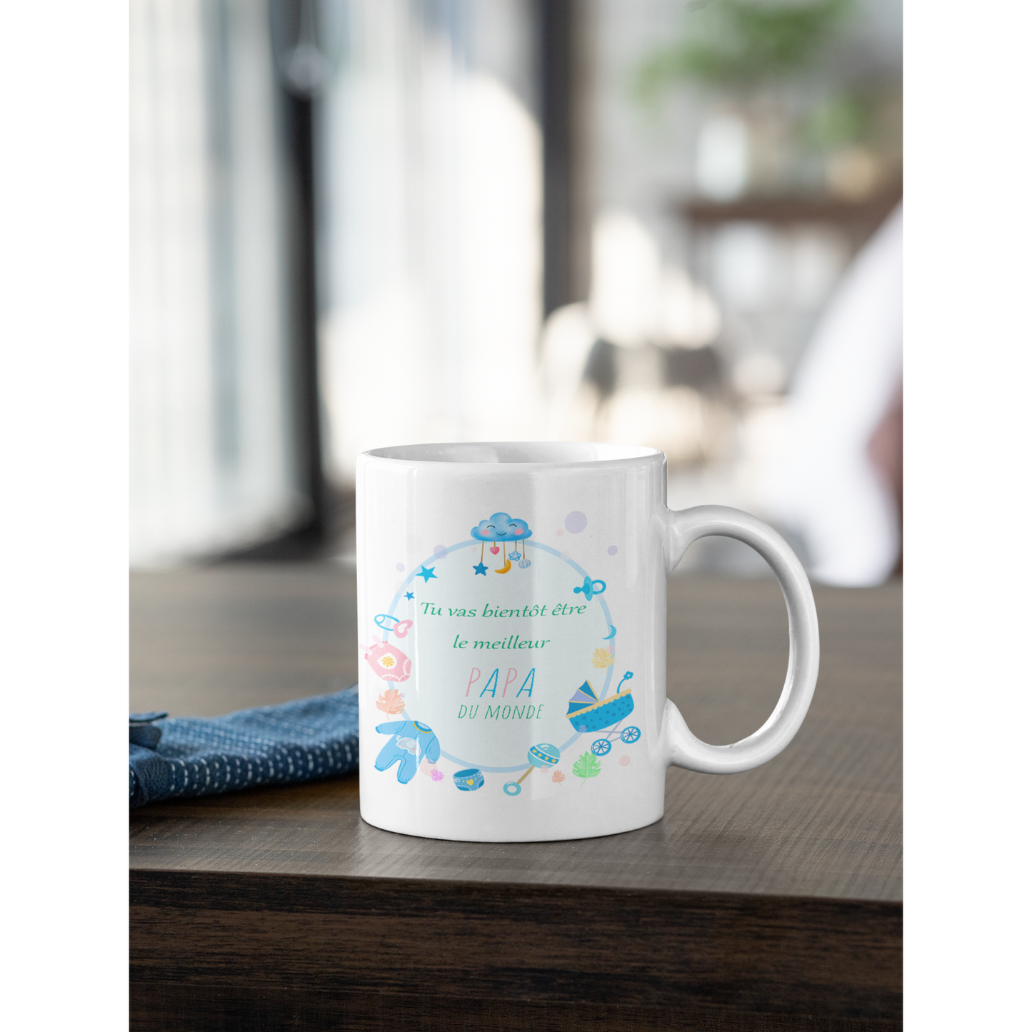 Mug "Tu vas bientôt être le meilleur papa du monde"